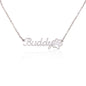 Carry a Reminder of Your Best Friend Everywhere | Pet Paw Print Name Necklace