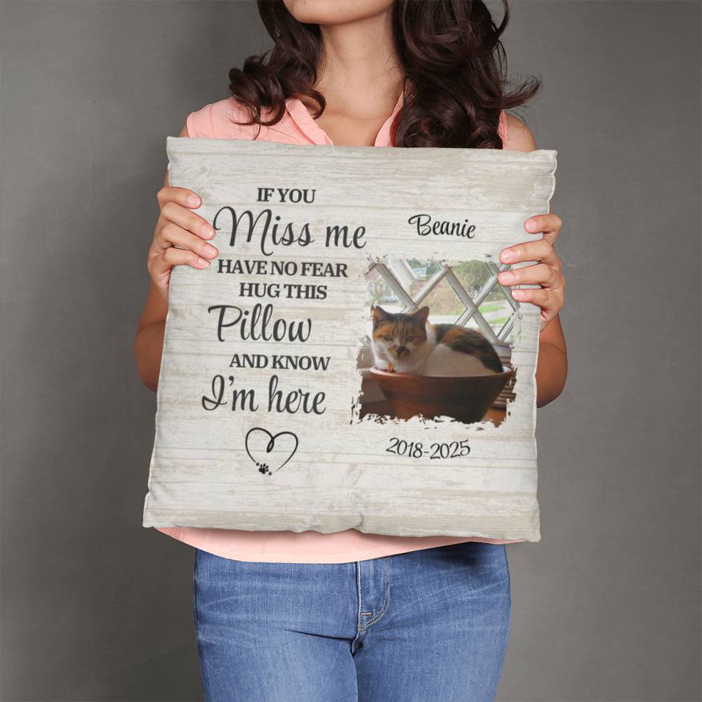 Personalized Pet Memorial Pillow – A Comforting Tribute for Your Beloved Companion