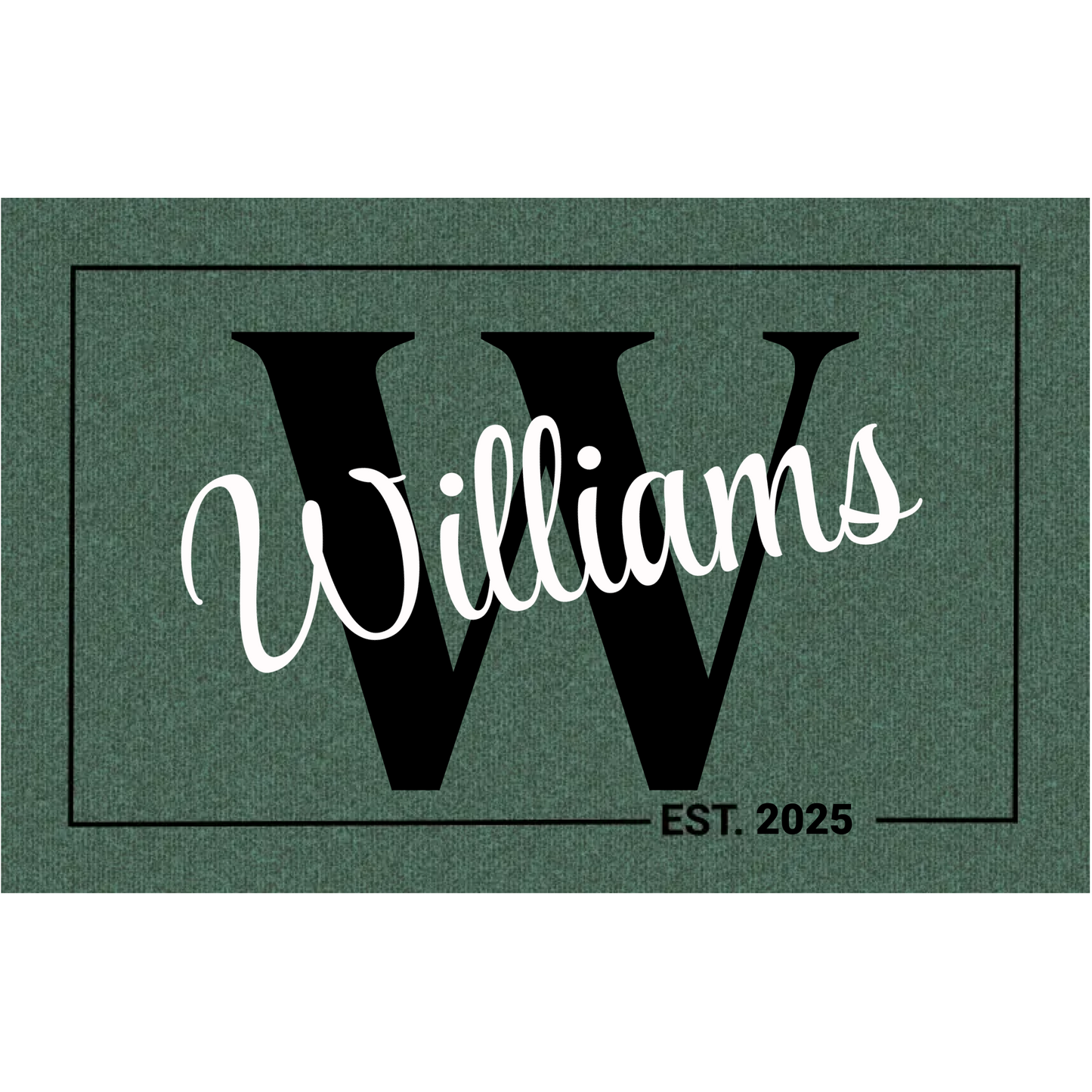 Custom Welcome Mat with Name – Personalized  Doormat | Housewarming or Holiday Gift