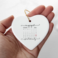 Custom Heart Ornament for Engaged Couples – Engaged Christmas Keepsake