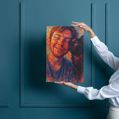 Personalized Pop‑Grunge Canvas — Custom Photo Portrait Art