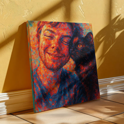 Personalized Pop‑Grunge Canvas — Custom Photo Portrait Art