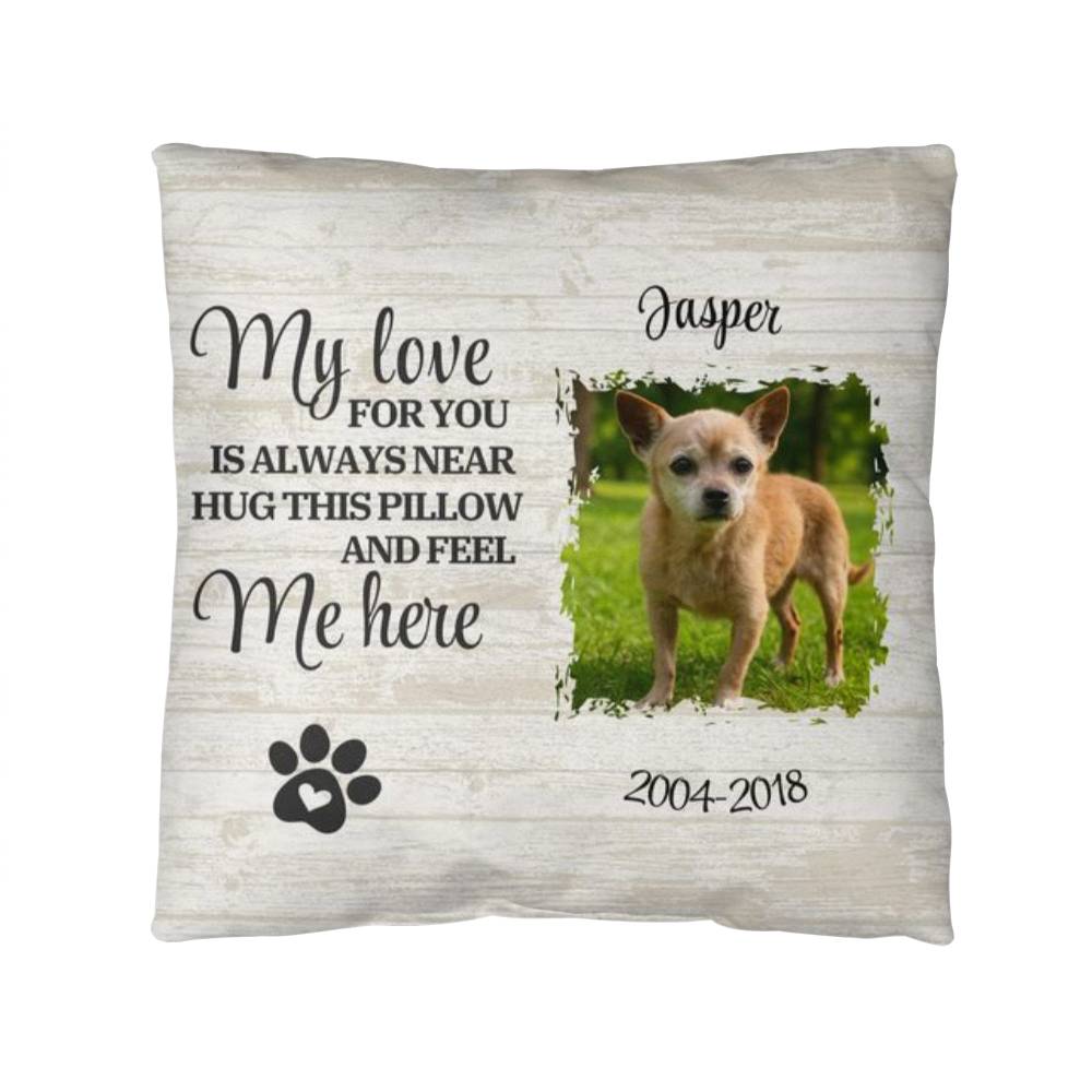 Personalized Pet Memorial Pillow – A Comforting Tribute for Your Beloved Companion
