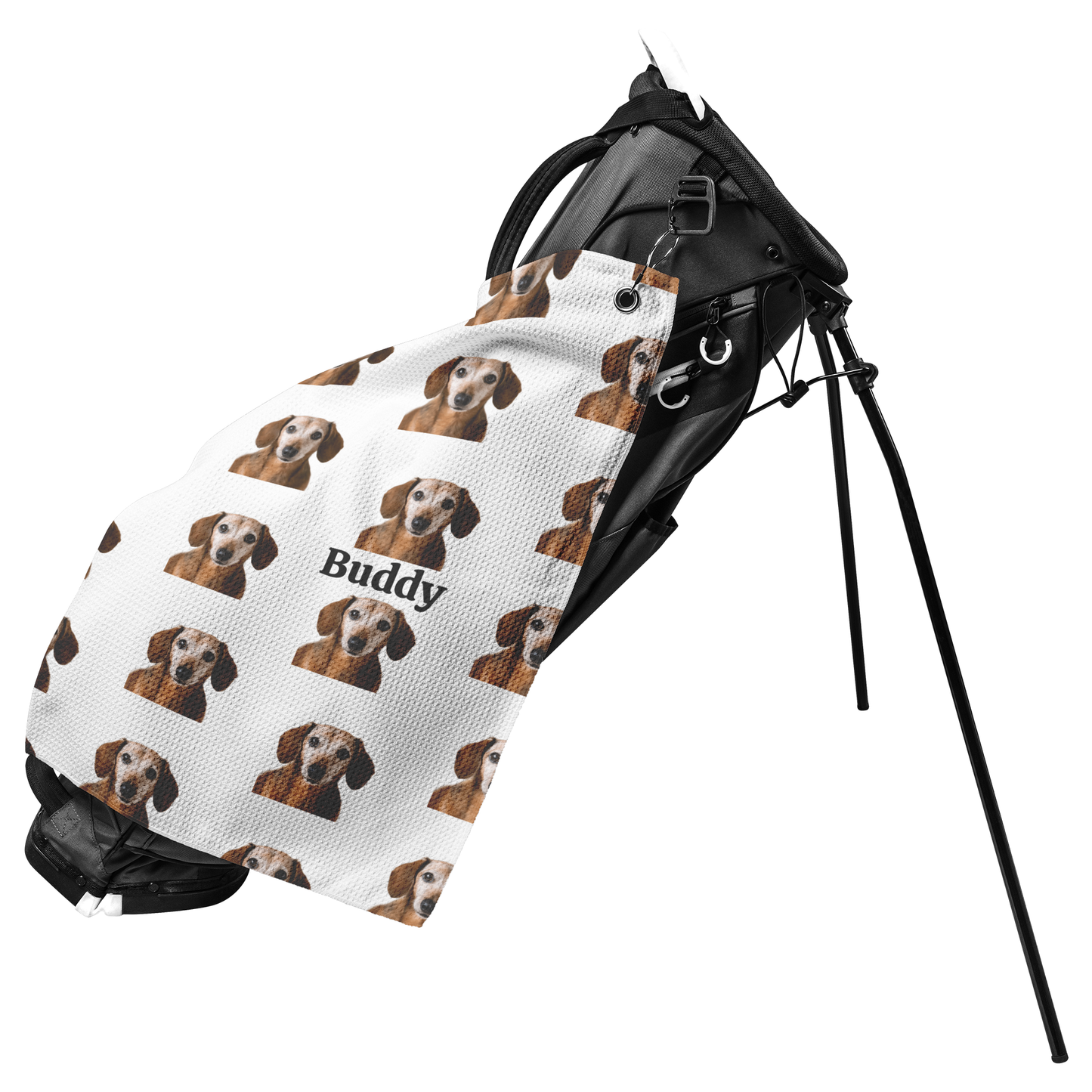 Custom Photo Golf Towel with Name – Personalized Gift for Golfers