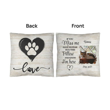 Personalized Pet Memorial Pillow – A Comforting Tribute for Your Beloved Companion