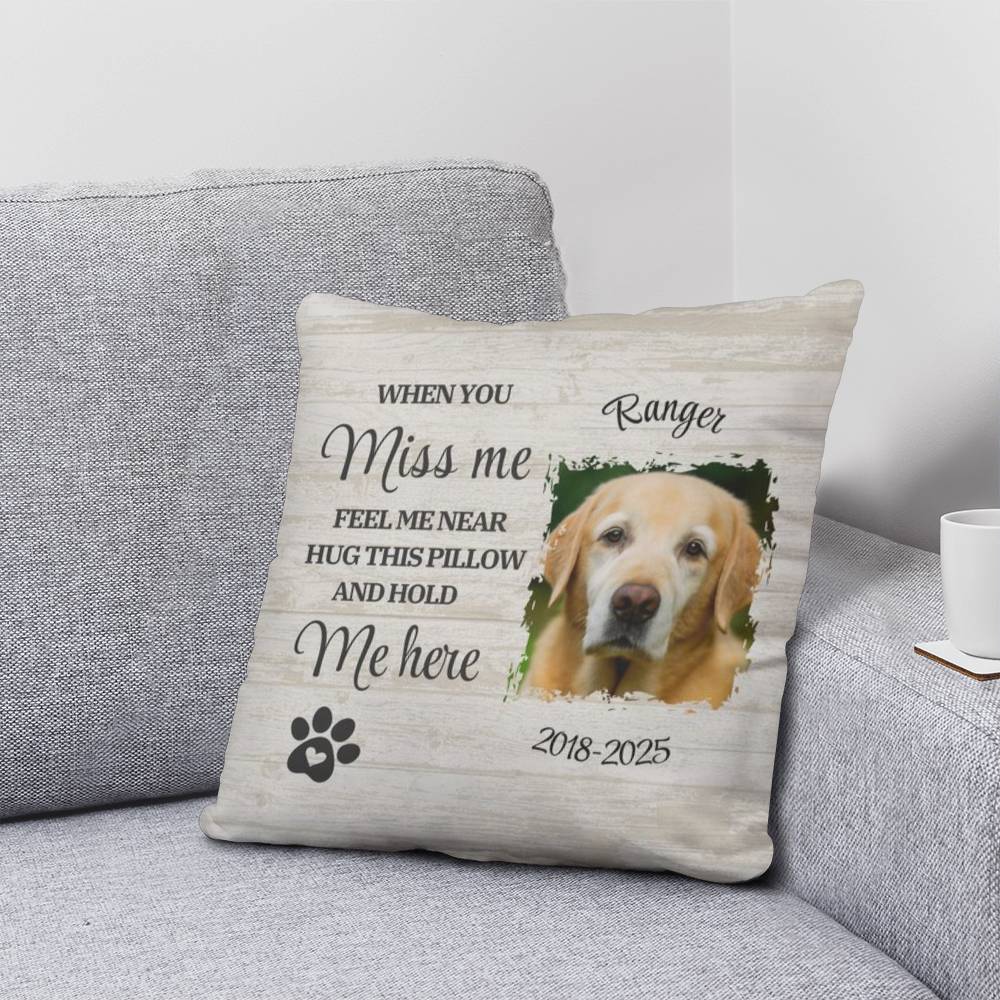 Personalized Pet Memorial Pillow – A Comforting Tribute for Your Beloved Companion