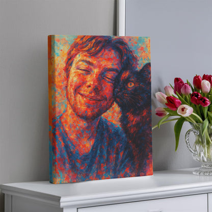 Personalized Pop‑Grunge Canvas — Custom Photo Portrait Art