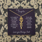 To My Daughter Flower Name Necklace – Dad to Daughter Gift