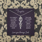 To My Daughter Flower Name Necklace – Dad to Daughter Gift
