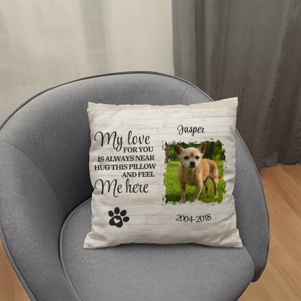 Personalized Pet Memorial Pillow – A Comforting Tribute for Your Beloved Companion