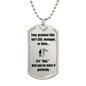 Personalized Dad Dog Tag Necklace – Your Greatest Title Is ‘Dad'- Free Engraving