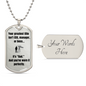 Personalized Dad Dog Tag Necklace – Your Greatest Title Is ‘Dad'- Free Engraving