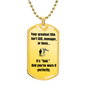 Personalized Dad Dog Tag Necklace – Your Greatest Title Is ‘Dad'- Free Engraving