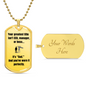 Personalized Dad Dog Tag Necklace – Your Greatest Title Is ‘Dad'- Free Engraving