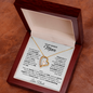 To My Bonus Mom "Family is More Than DNA" Forever Love Necklace and Custom Message Card