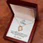 To My Amazing Mom | My Heart Will Always Be Tied to Home " Forever Love Necklace and Personalized Message Card