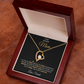 To My Amazing Mom | My Heart Will Always Be Tied to Home " Forever Love Necklace and Personalized Message Card