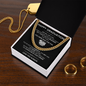 To My Son – Cuban Chain Necklace Gift | Motivational Graduation  Present for Him