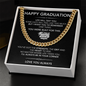 To My Son – Cuban Chain Necklace Gift | Motivational Graduation  Present for Him