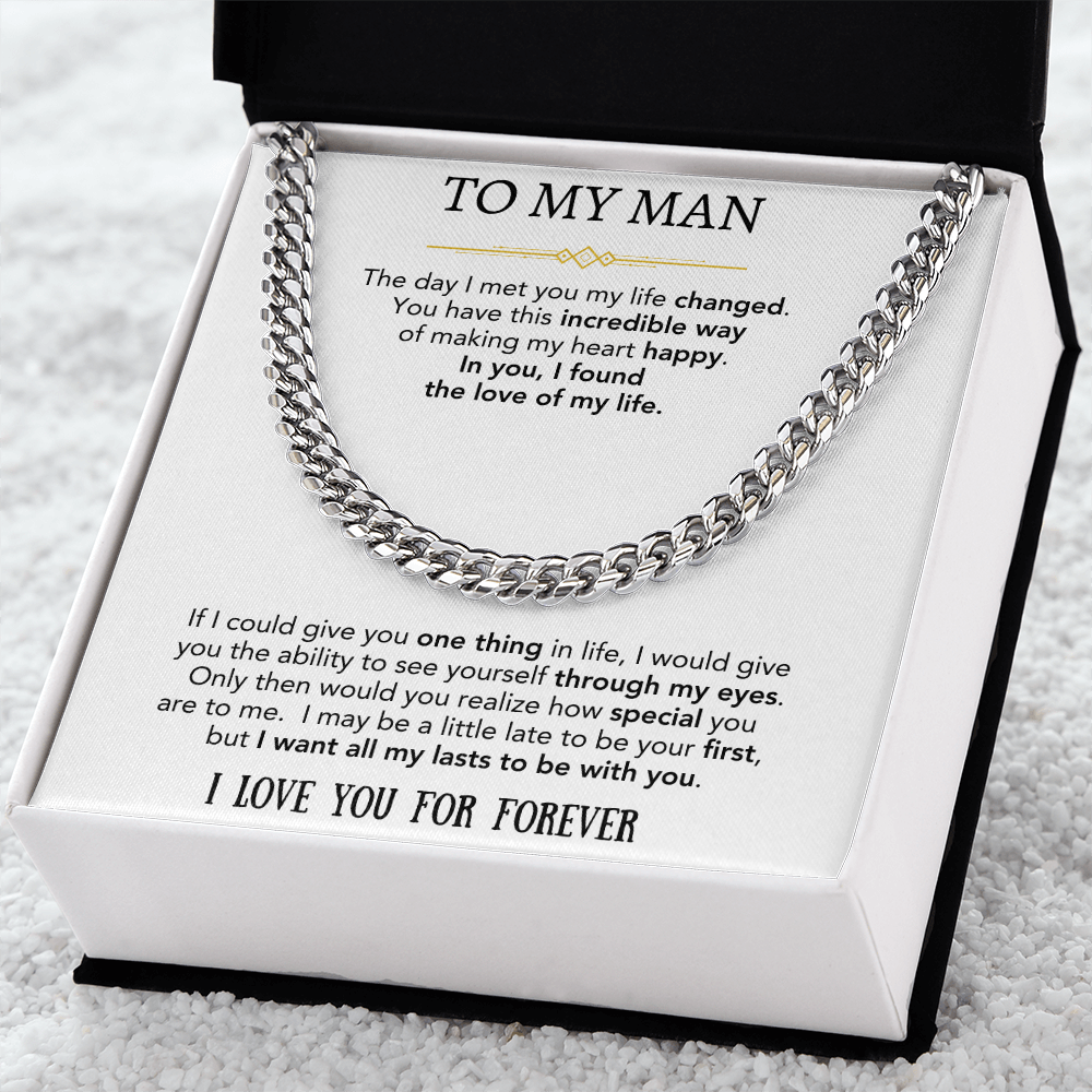 To My Man | Cuban Link Chain  Gift