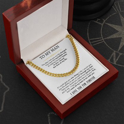 To My Man | Cuban Link Chain  Gift