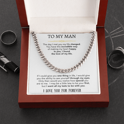 To My Man | Cuban Link Chain  Gift