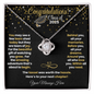 Tassel Worth the Hassle” Love-Knot Graduation Necklace | Custom Gift for Her