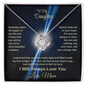 To My Daughter Always in My Heart | Loveknot Necklace