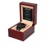 To My Son – Black Chronograph Watch with Heartfelt Message Card