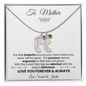 Custom Baby Feet Necklace with Birthstone, Great Gift for Mother's Day