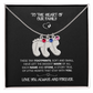 Custom Footprint Birthstone Necklace – Engraved Names for Mom or Grandma