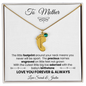 Custom Baby Feet Necklace with Birthstone, Great Gift for Mother's Day