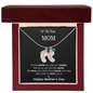 To The Best Mom - Children's Footprint Engraved Birthstone Necklace