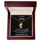 To The Best Mom - Children's Footprint Engraved Birthstone Necklace
