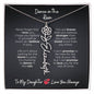 To My Daughter | A Gift That Says What Words Can't – Personalized Birth Flower Name Necklace