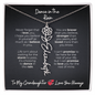 To My Granddaughter | A Gift That Says What Words Can't – Personalized Birth Flower Name Necklace