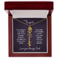 To My Daughter Flower Name Necklace – Dad to Daughter Gift