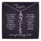 To My Daughter Flower Name Necklace – Dad to Daughter Gift