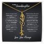 To My Granddaughter Necklace – A Heartfelt Reminder She's Loved