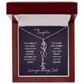 To My Daughter Flower Name Necklace – Dad to Daughter Gift