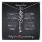 To My Niece | A Gift That Says What Words Can't – Personalized Birth Flower Name Necklace