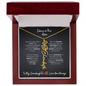 Para mi nieta | Un regalo que expresa lo que las palabras no pueden: collar personalizado con nombre y flor de nacimiento