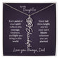 To My Daughter Flower Name Necklace – Dad to Daughter Gift