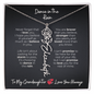 Para mi nieta | Un regalo que expresa lo que las palabras no pueden: collar personalizado con nombre y flor de nacimiento