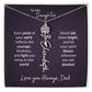 To My Daughter Flower Name Necklace – Dad to Daughter Gift