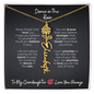 Para mi nieta | Un regalo que expresa lo que las palabras no pueden: collar personalizado con nombre y flor de nacimiento
