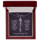 To My Daughter Flower Name Necklace – Dad to Daughter Gift
