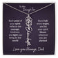 To My Daughter Flower Name Necklace – Dad to Daughter Gift