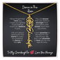 Para mi nieta | Un regalo que expresa lo que las palabras no pueden: collar personalizado con nombre y flor de nacimiento