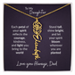To My Daughter Flower Name Necklace – Dad to Daughter Gift